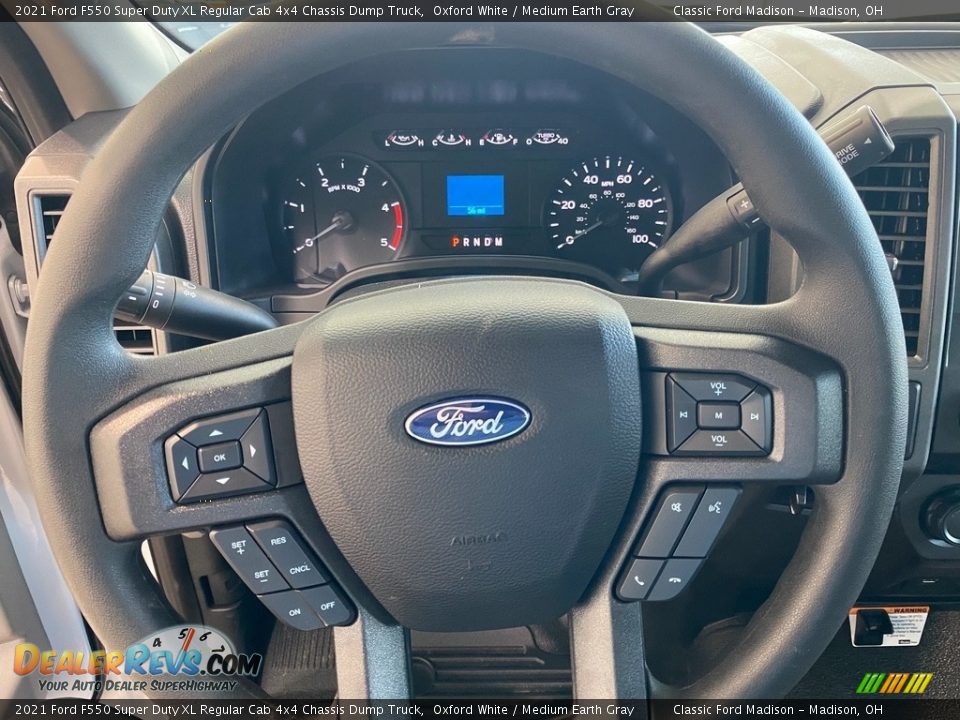 2021 Ford F550 Super Duty XL Regular Cab 4x4 Chassis Dump Truck Steering Wheel Photo #16