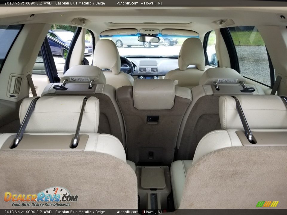 2013 Volvo XC90 3.2 AWD Caspian Blue Metallic / Beige Photo #17