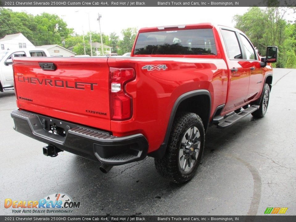 2021 Chevrolet Silverado 2500HD Custom Crew Cab 4x4 Red Hot / Jet Black Photo #4