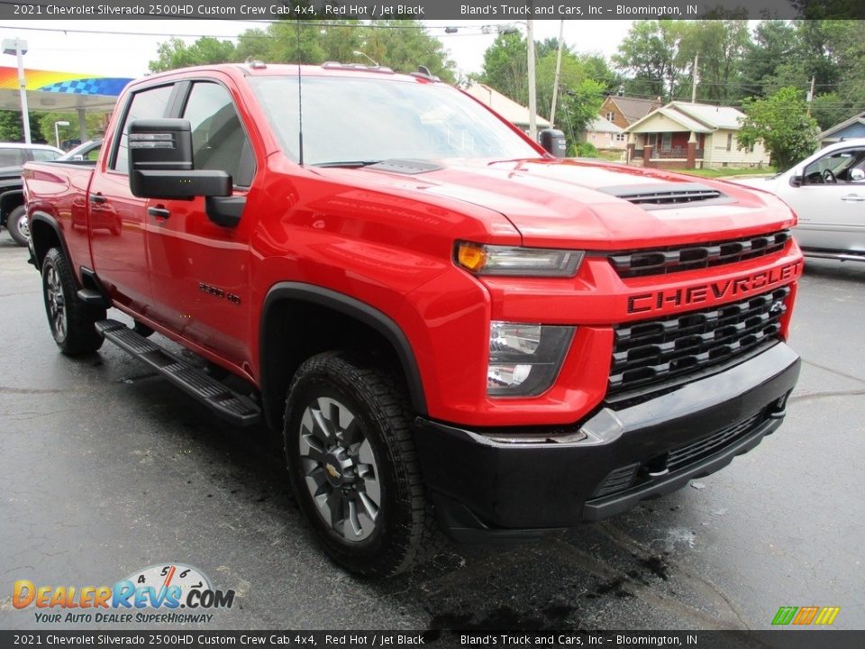 2021 Chevrolet Silverado 2500HD Custom Crew Cab 4x4 Red Hot / Jet Black Photo #5