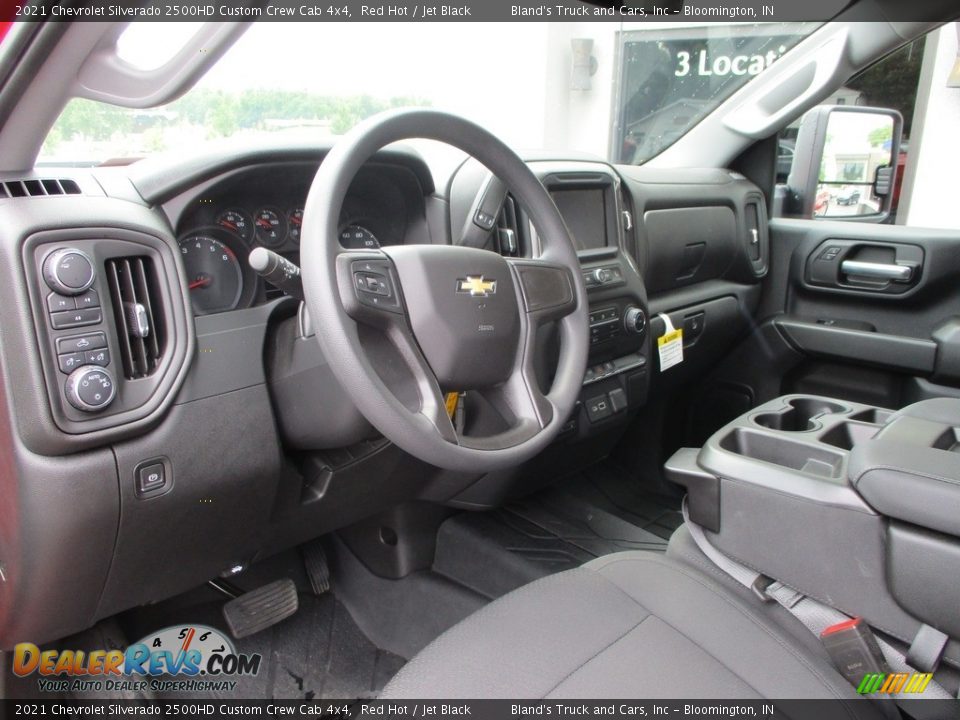 2021 Chevrolet Silverado 2500HD Custom Crew Cab 4x4 Red Hot / Jet Black Photo #6
