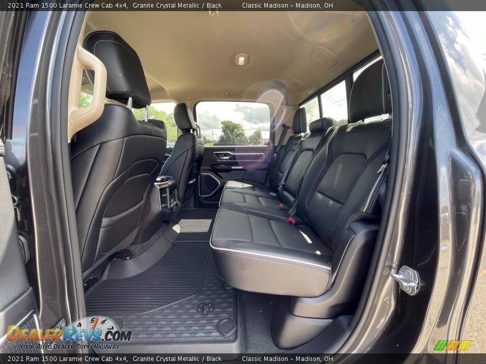Rear Seat of 2021 Ram 1500 Laramie Crew Cab 4x4 Photo #3
