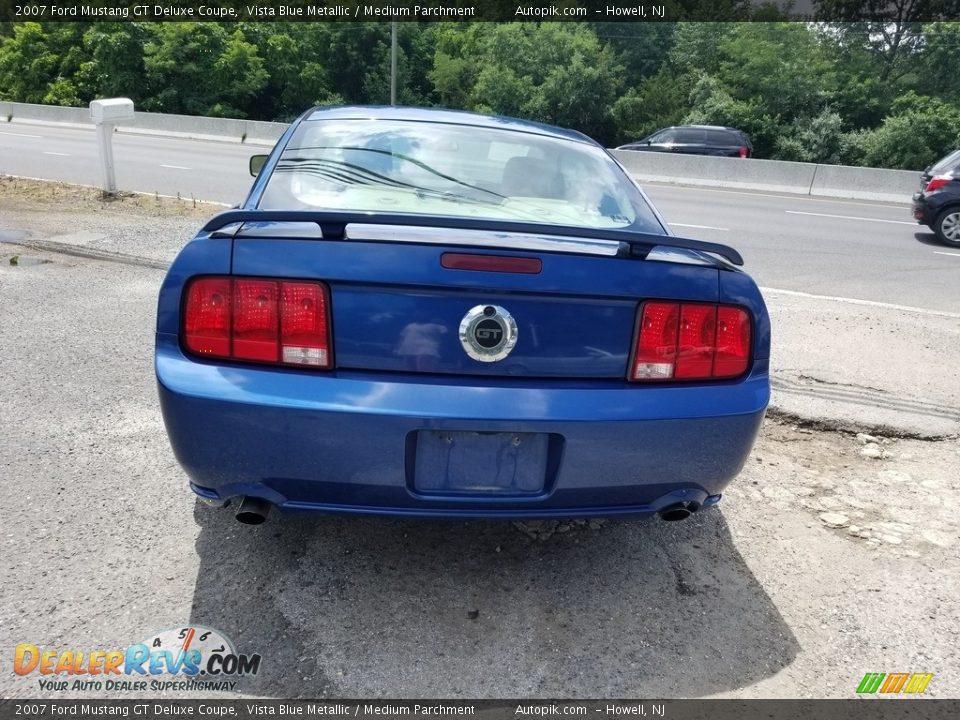 2007 Ford Mustang GT Deluxe Coupe Vista Blue Metallic / Medium Parchment Photo #5