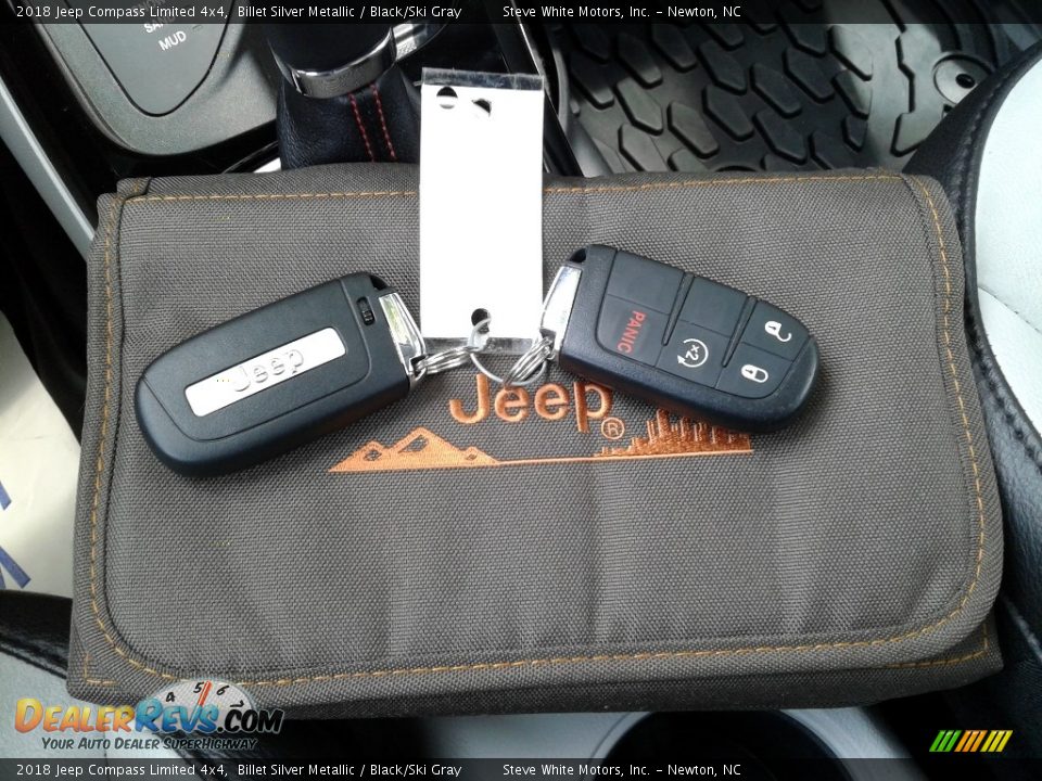 2018 Jeep Compass Limited 4x4 Billet Silver Metallic / Black/Ski Gray Photo #28