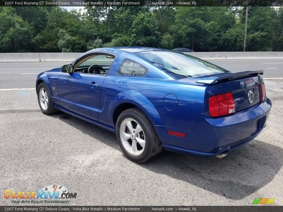 2007 Ford Mustang GT Deluxe Coupe Vista Blue Metallic / Medium Parchment Photo #6