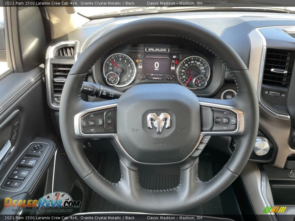 2021 Ram 1500 Laramie Crew Cab 4x4 Steering Wheel Photo #5