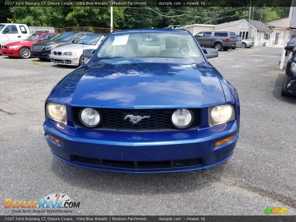 2007 Ford Mustang GT Deluxe Coupe Vista Blue Metallic / Medium Parchment Photo #9