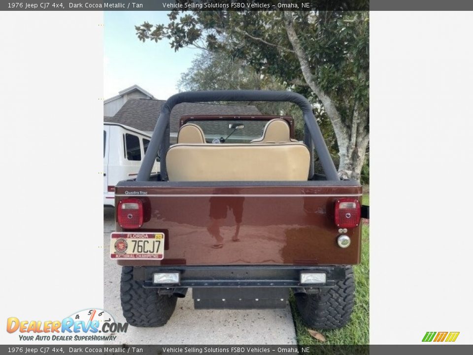 1976 Jeep CJ7 4x4 Dark Cocoa Metallic / Tan Photo #5