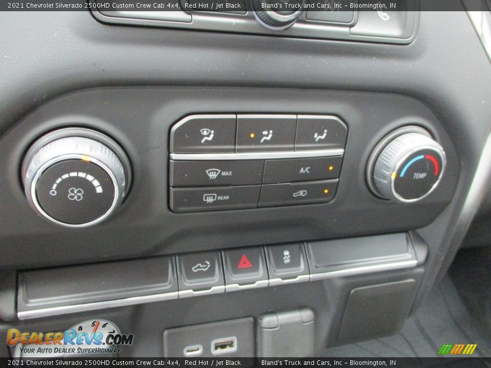 2021 Chevrolet Silverado 2500HD Custom Crew Cab 4x4 Red Hot / Jet Black Photo #20