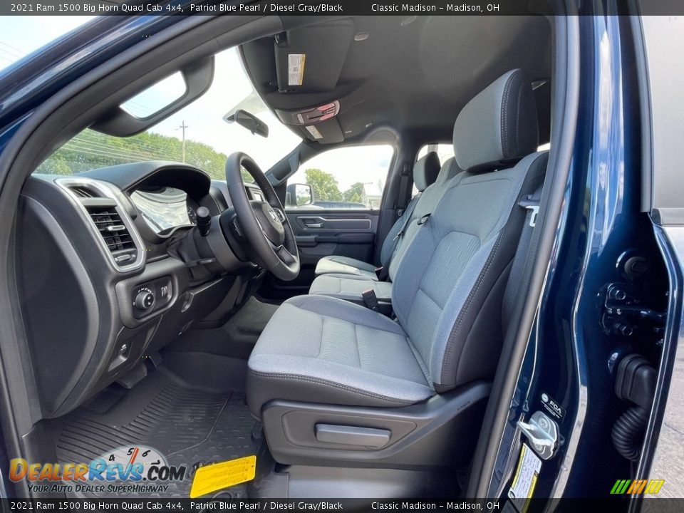 Diesel Gray/Black Interior - 2021 Ram 1500 Big Horn Quad Cab 4x4 Photo #2