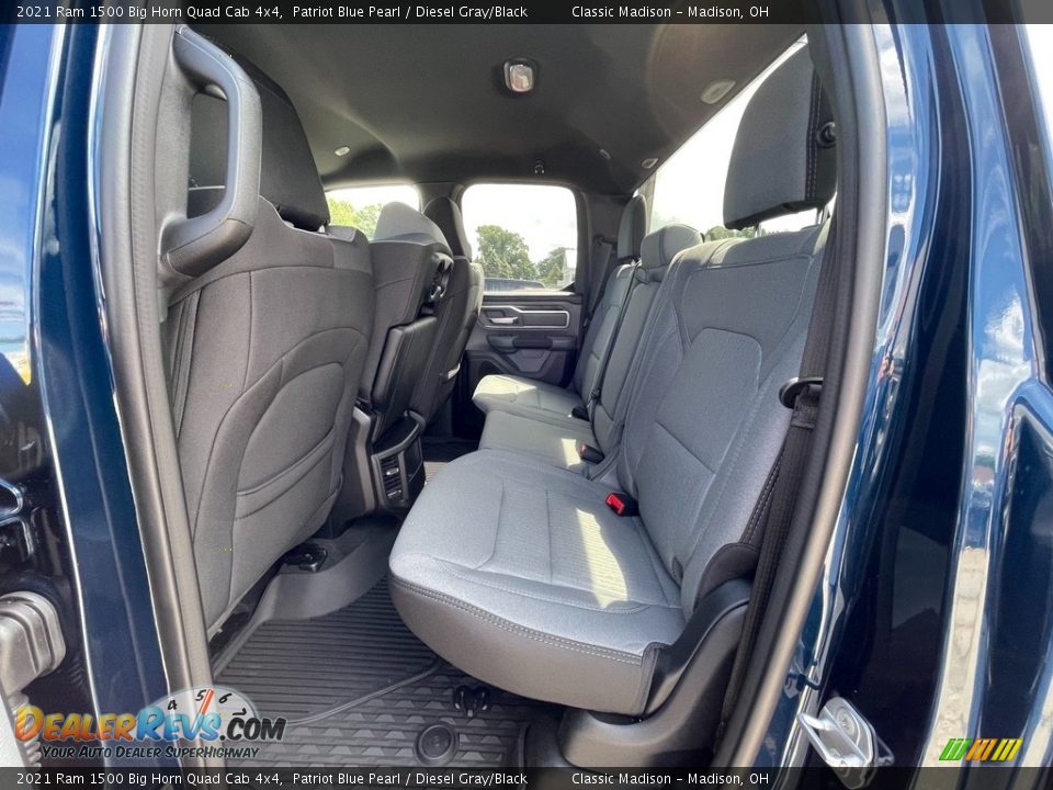 Rear Seat of 2021 Ram 1500 Big Horn Quad Cab 4x4 Photo #3