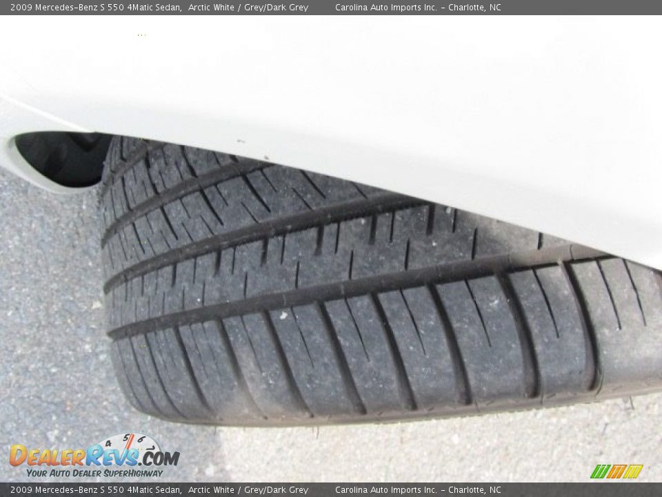 2009 Mercedes-Benz S 550 4Matic Sedan Arctic White / Grey/Dark Grey Photo #27