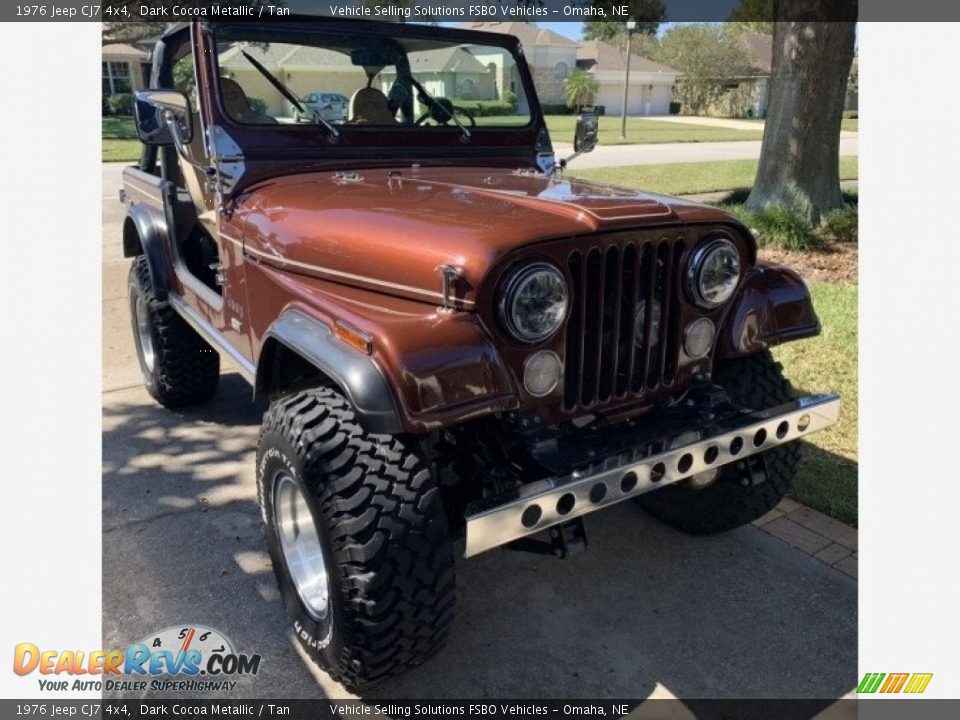 Dark Cocoa Metallic 1976 Jeep CJ7 4x4 Photo #13