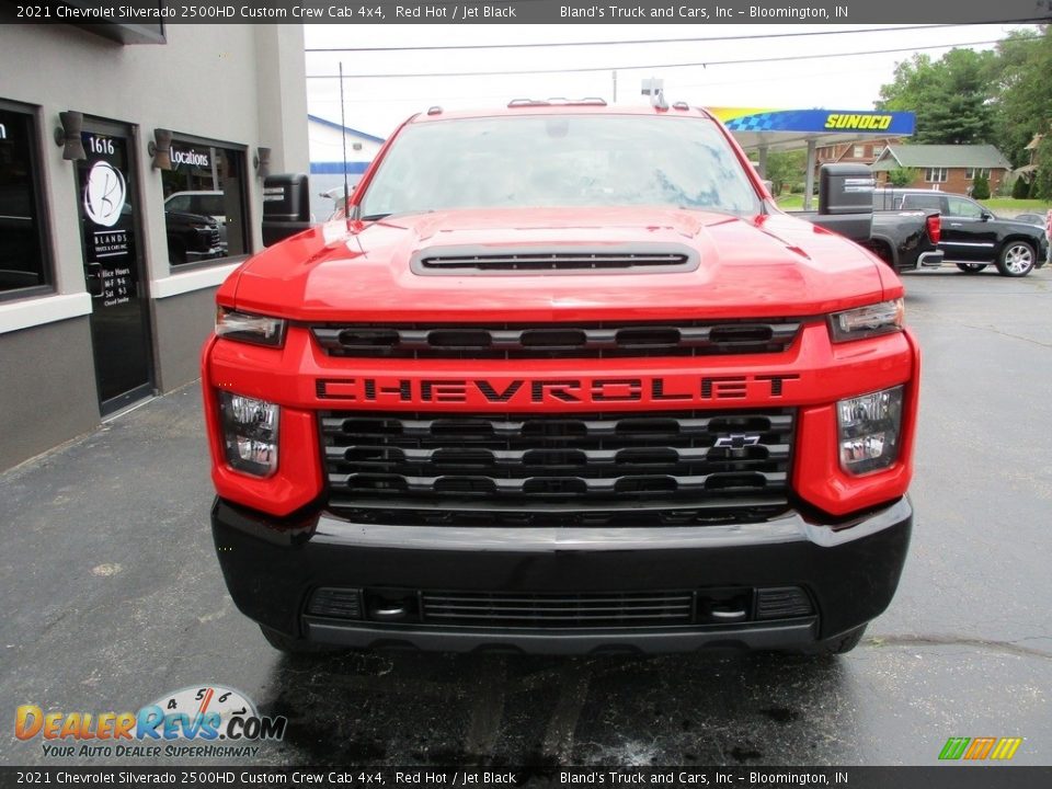 2021 Chevrolet Silverado 2500HD Custom Crew Cab 4x4 Red Hot / Jet Black Photo #25