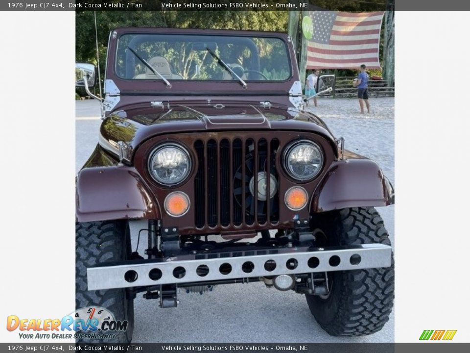 1976 Jeep CJ7 4x4 Dark Cocoa Metallic / Tan Photo #16