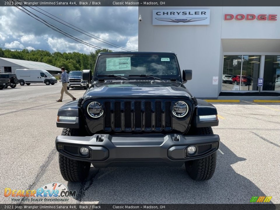 2021 Jeep Wrangler Unlimited Sahara 4x4 Black / Black Photo #8