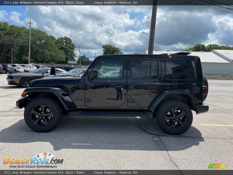 2021 Jeep Wrangler Unlimited Sahara 4x4 Black / Black Photo #9