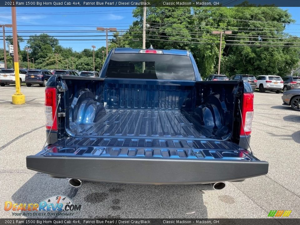 2021 Ram 1500 Big Horn Quad Cab 4x4 Patriot Blue Pearl / Diesel Gray/Black Photo #11