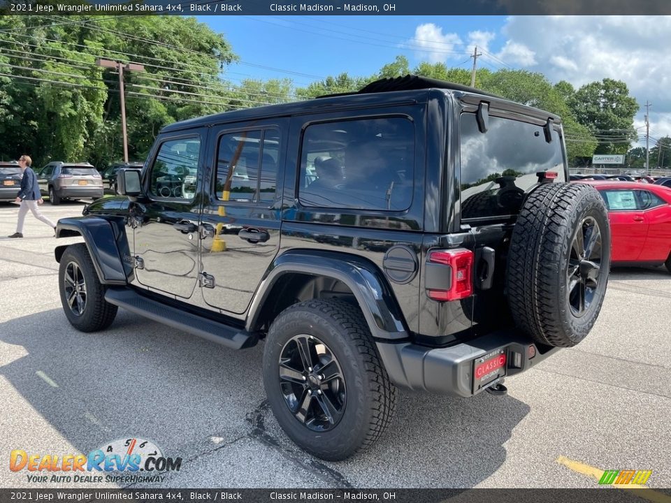 2021 Jeep Wrangler Unlimited Sahara 4x4 Black / Black Photo #10