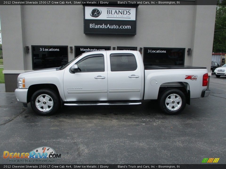 2012 Chevrolet Silverado 1500 LT Crew Cab 4x4 Silver Ice Metallic / Ebony Photo #1