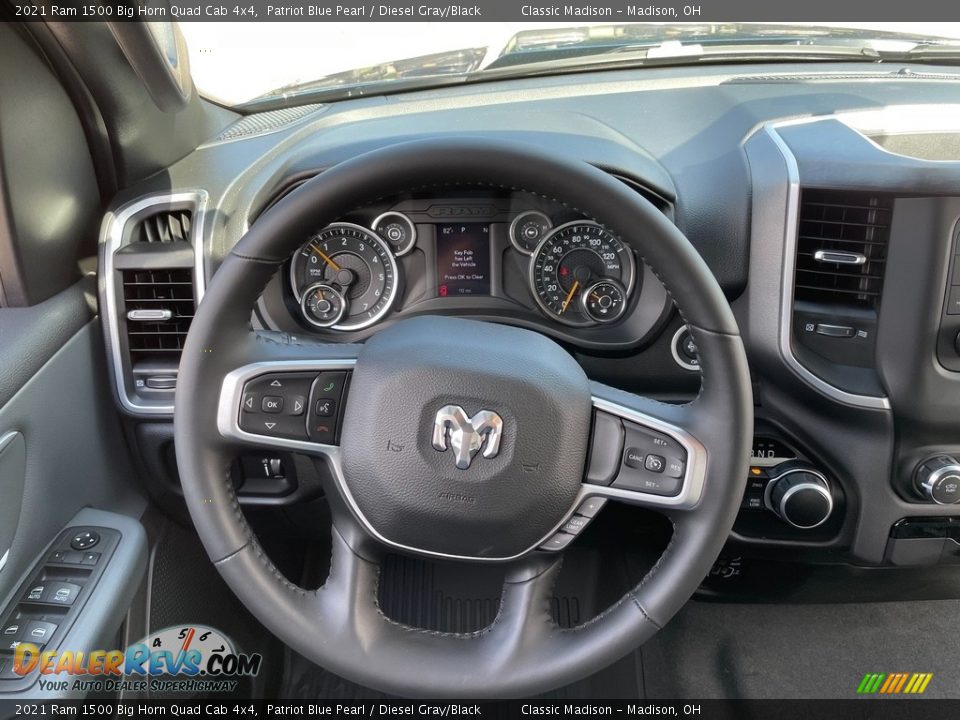 2021 Ram 1500 Big Horn Quad Cab 4x4 Patriot Blue Pearl / Diesel Gray/Black Photo #5