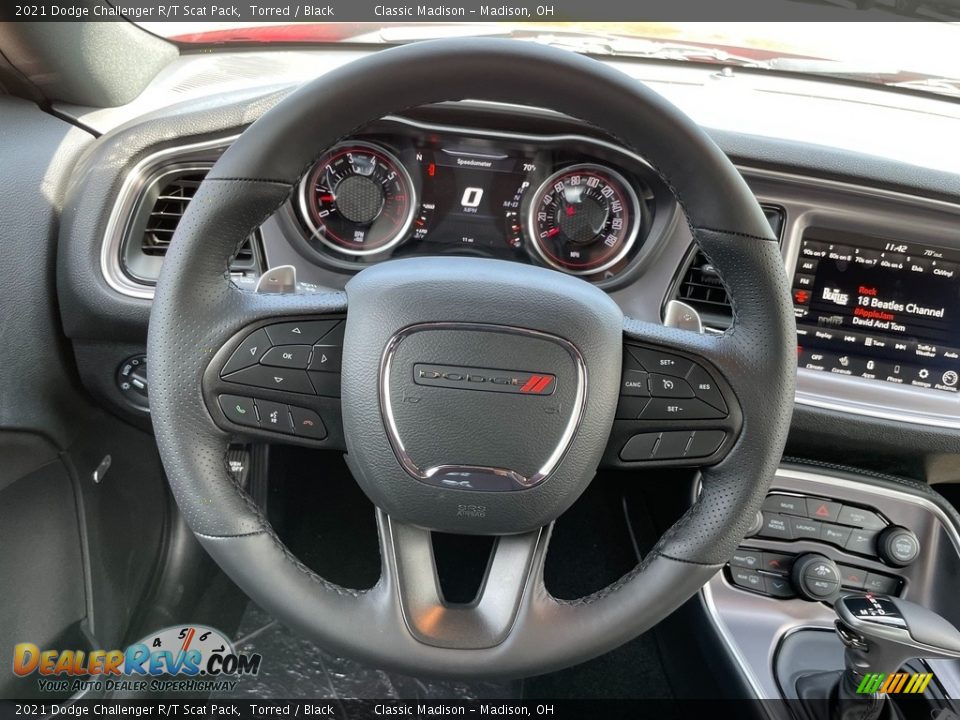 2021 Dodge Challenger R/T Scat Pack Steering Wheel Photo #5