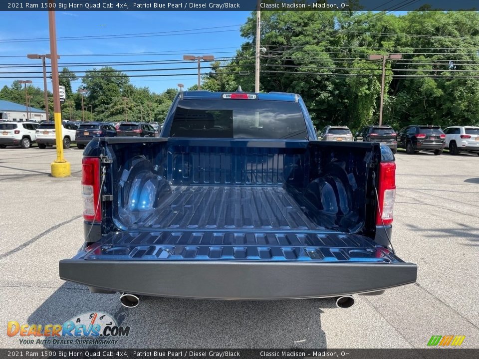 2021 Ram 1500 Big Horn Quad Cab 4x4 Patriot Blue Pearl / Diesel Gray/Black Photo #11