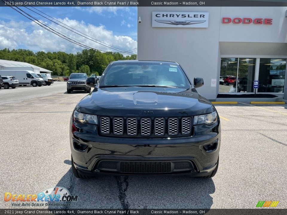 2021 Jeep Grand Cherokee Laredo 4x4 Diamond Black Crystal Pearl / Black Photo #7