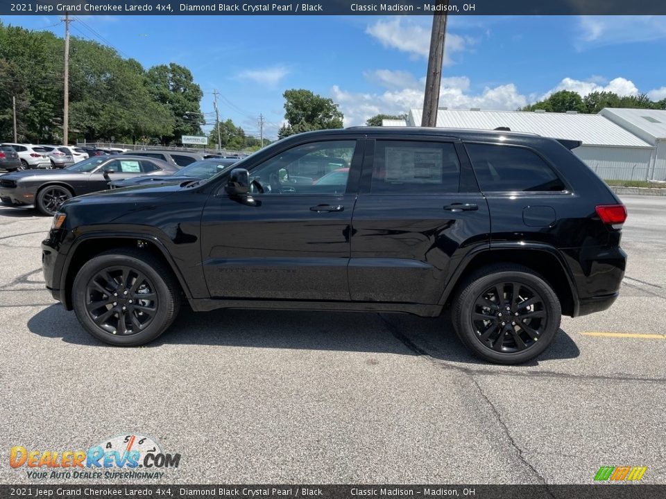 Diamond Black Crystal Pearl 2021 Jeep Grand Cherokee Laredo 4x4 Photo #8