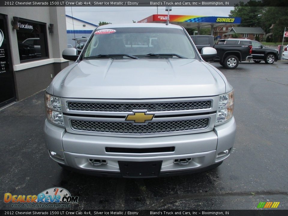 2012 Chevrolet Silverado 1500 LT Crew Cab 4x4 Silver Ice Metallic / Ebony Photo #31