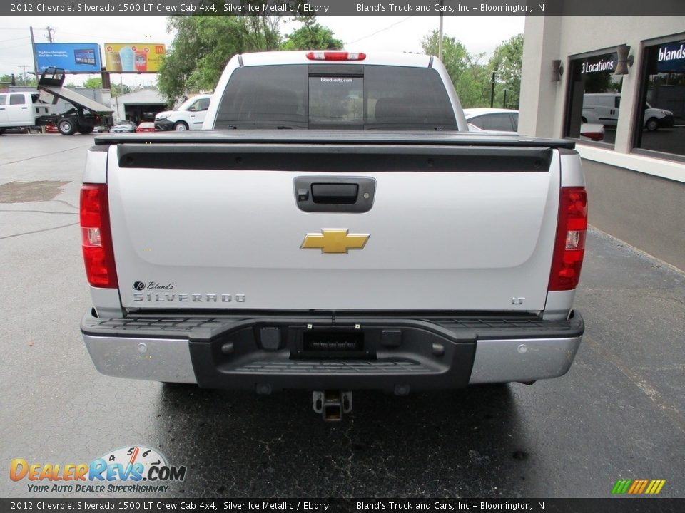 2012 Chevrolet Silverado 1500 LT Crew Cab 4x4 Silver Ice Metallic / Ebony Photo #33