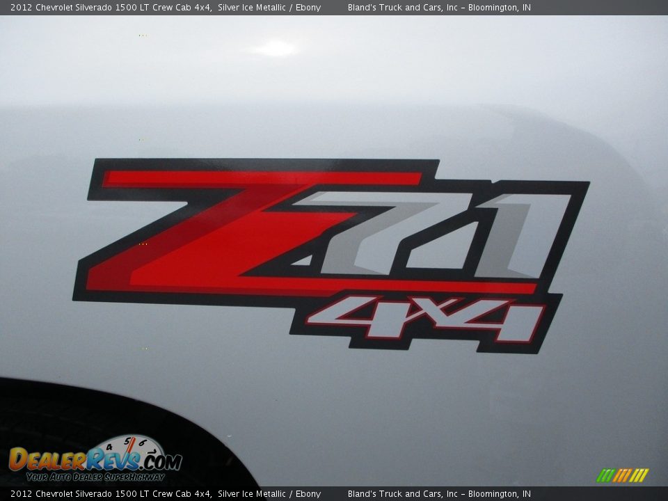 2012 Chevrolet Silverado 1500 LT Crew Cab 4x4 Silver Ice Metallic / Ebony Photo #35