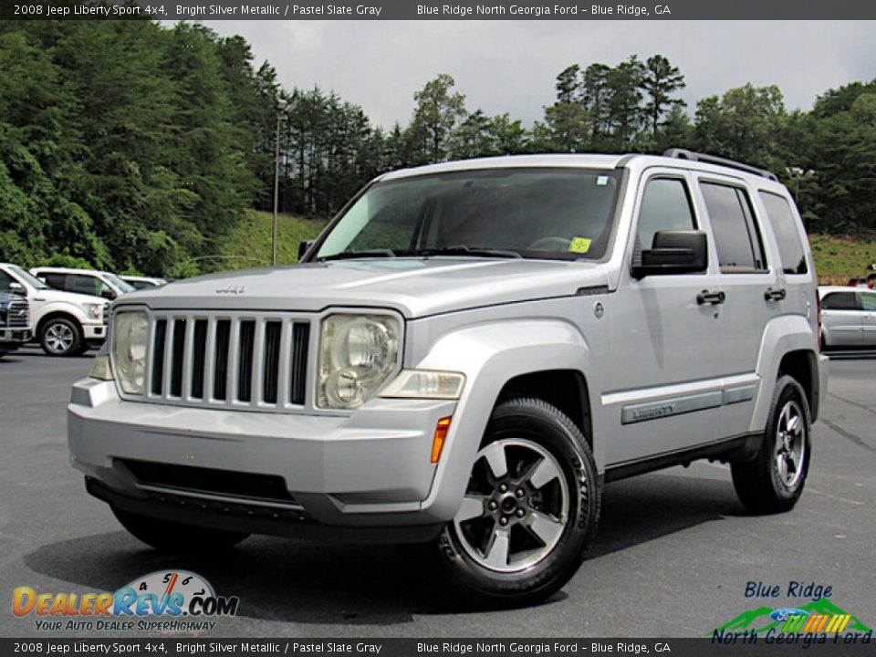 2008 Jeep Liberty Sport 4x4 Bright Silver Metallic / Pastel Slate Gray Photo #1