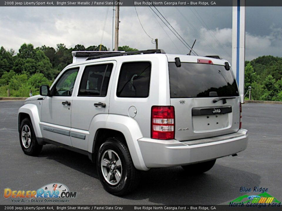 2008 Jeep Liberty Sport 4x4 Bright Silver Metallic / Pastel Slate Gray Photo #3