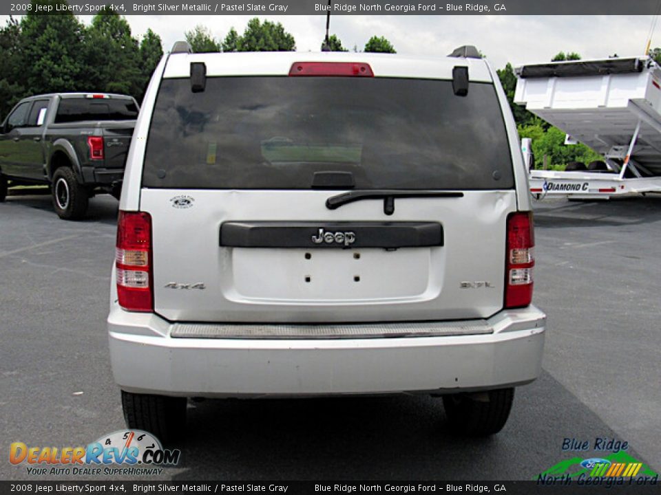 2008 Jeep Liberty Sport 4x4 Bright Silver Metallic / Pastel Slate Gray Photo #4