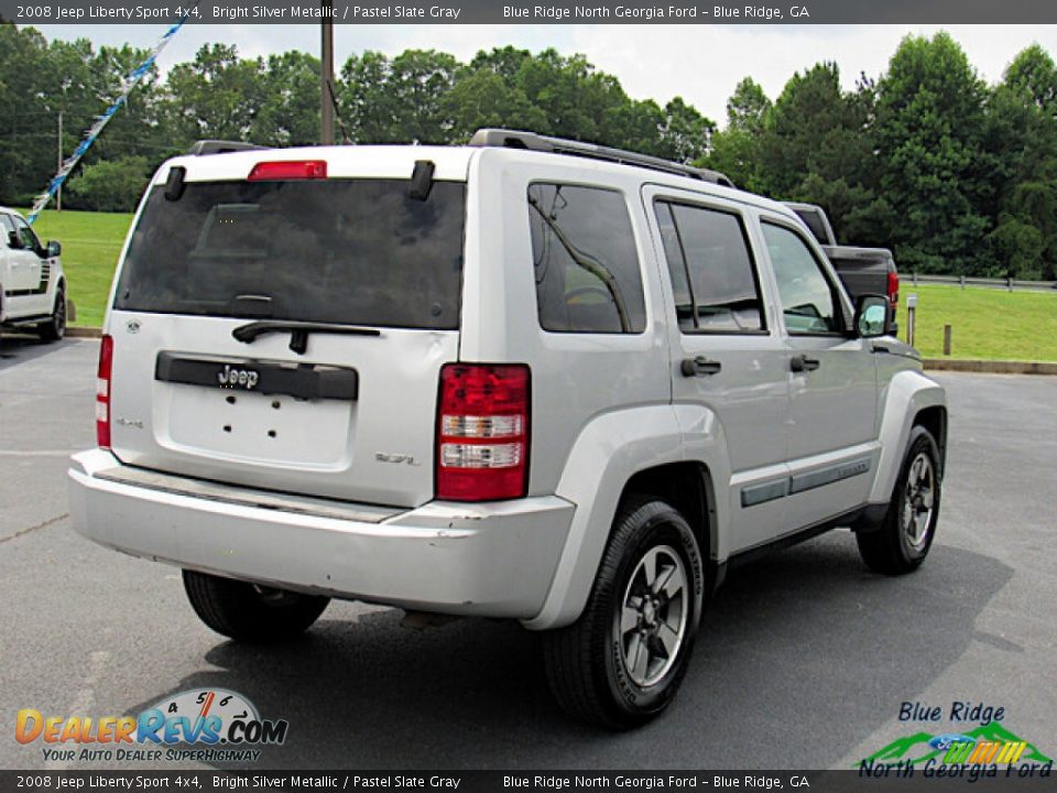 2008 Jeep Liberty Sport 4x4 Bright Silver Metallic / Pastel Slate Gray Photo #5