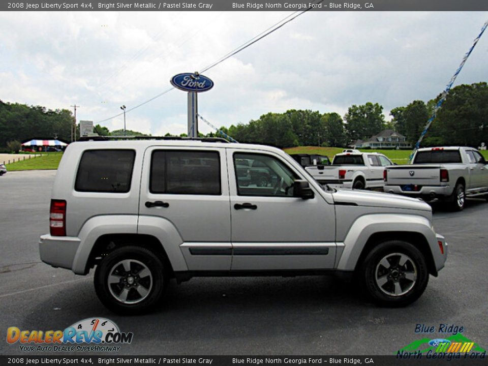 2008 Jeep Liberty Sport 4x4 Bright Silver Metallic / Pastel Slate Gray Photo #6