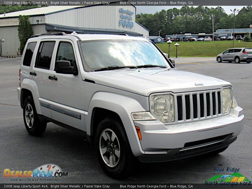 2008 Jeep Liberty Sport 4x4 Bright Silver Metallic / Pastel Slate Gray Photo #7
