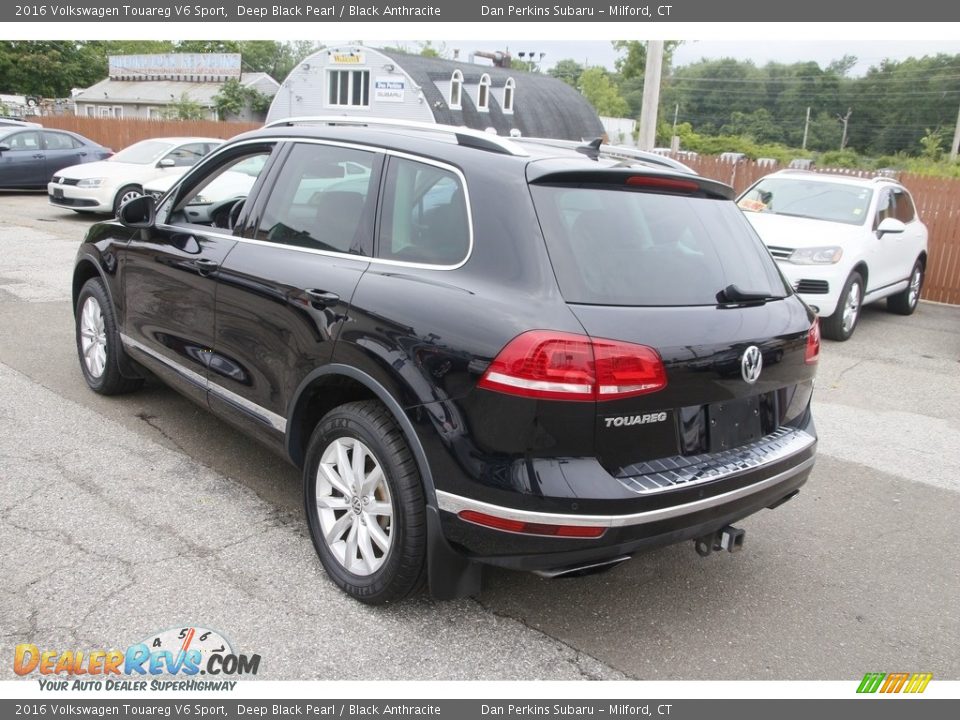 2016 Volkswagen Touareg V6 Sport Deep Black Pearl / Black Anthracite Photo #7