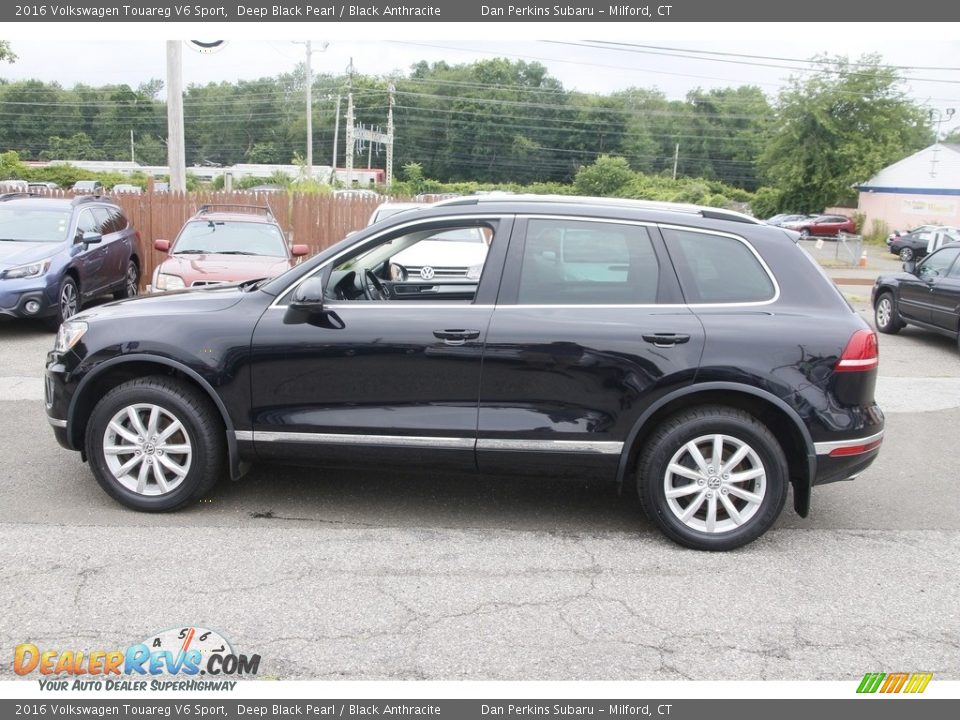 2016 Volkswagen Touareg V6 Sport Deep Black Pearl / Black Anthracite Photo #8