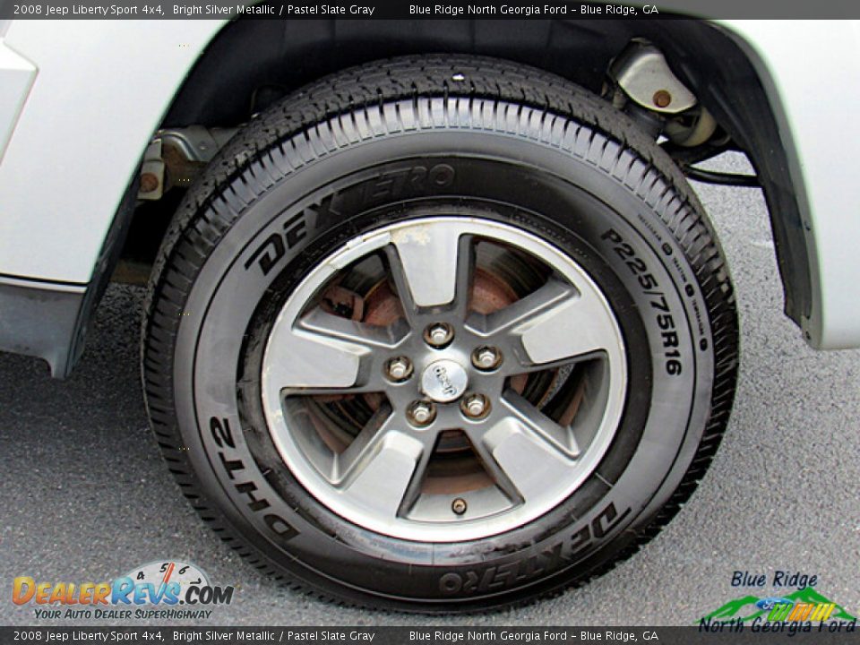 2008 Jeep Liberty Sport 4x4 Bright Silver Metallic / Pastel Slate Gray Photo #9