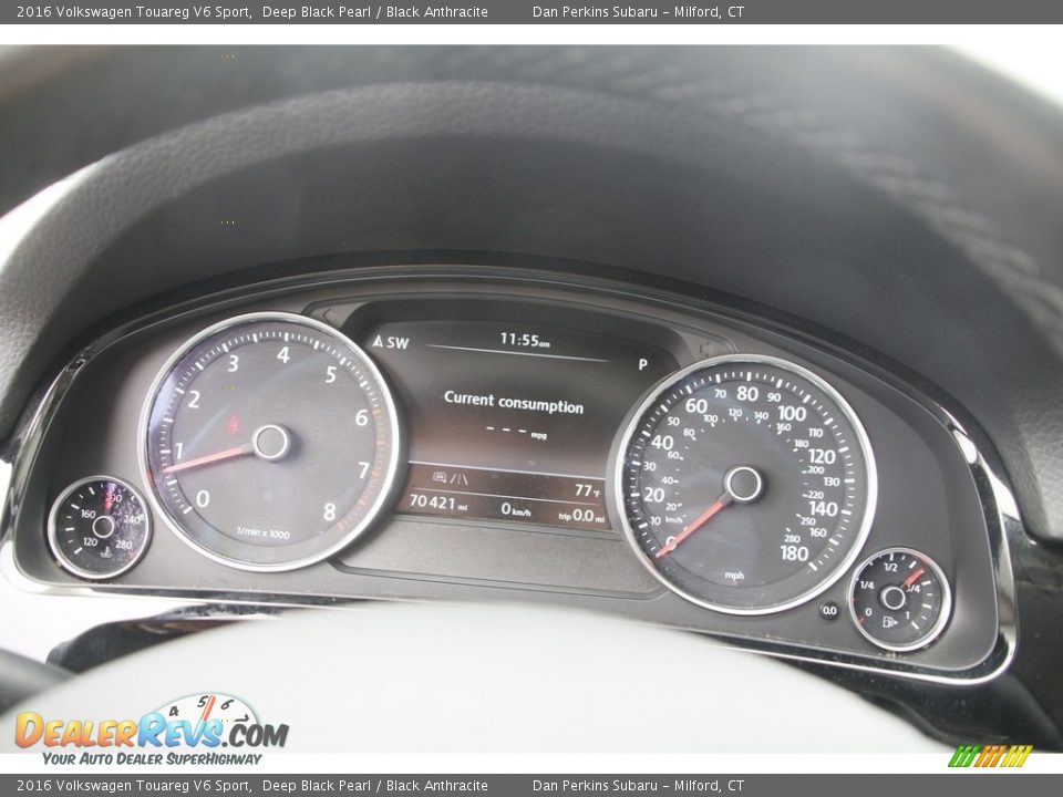 2016 Volkswagen Touareg V6 Sport Deep Black Pearl / Black Anthracite Photo #17