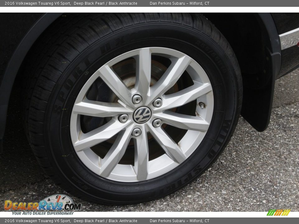 2016 Volkswagen Touareg V6 Sport Deep Black Pearl / Black Anthracite Photo #25