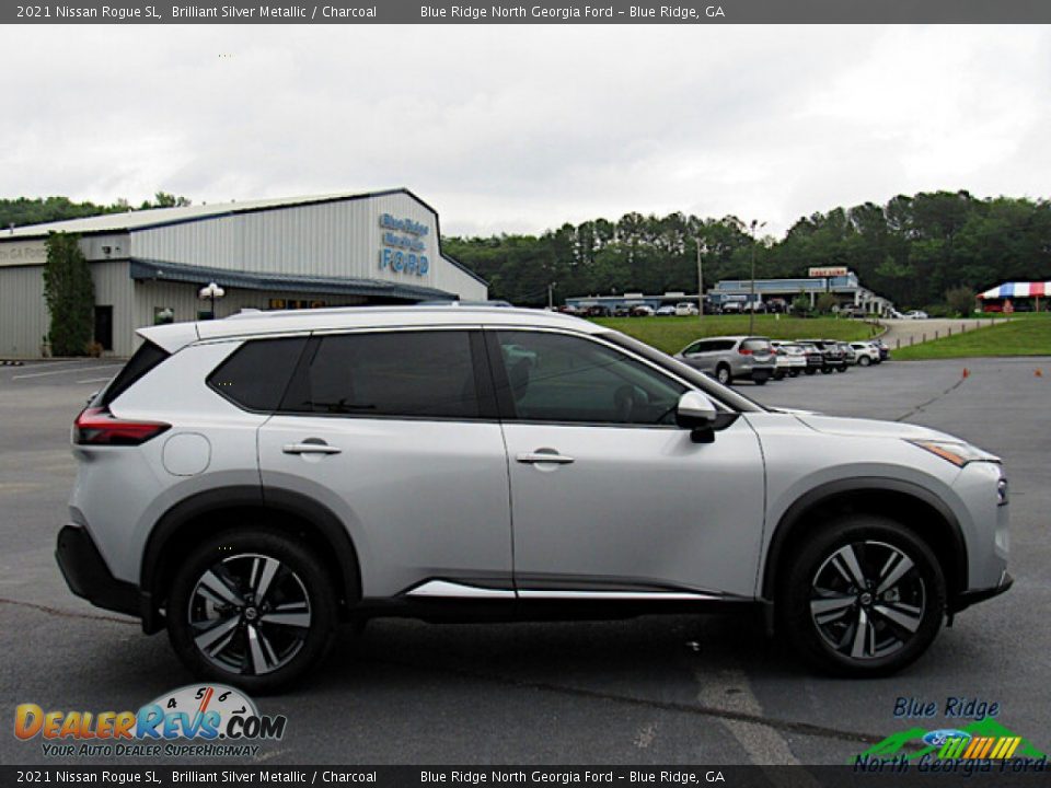 2021 Nissan Rogue SL Brilliant Silver Metallic / Charcoal Photo #6