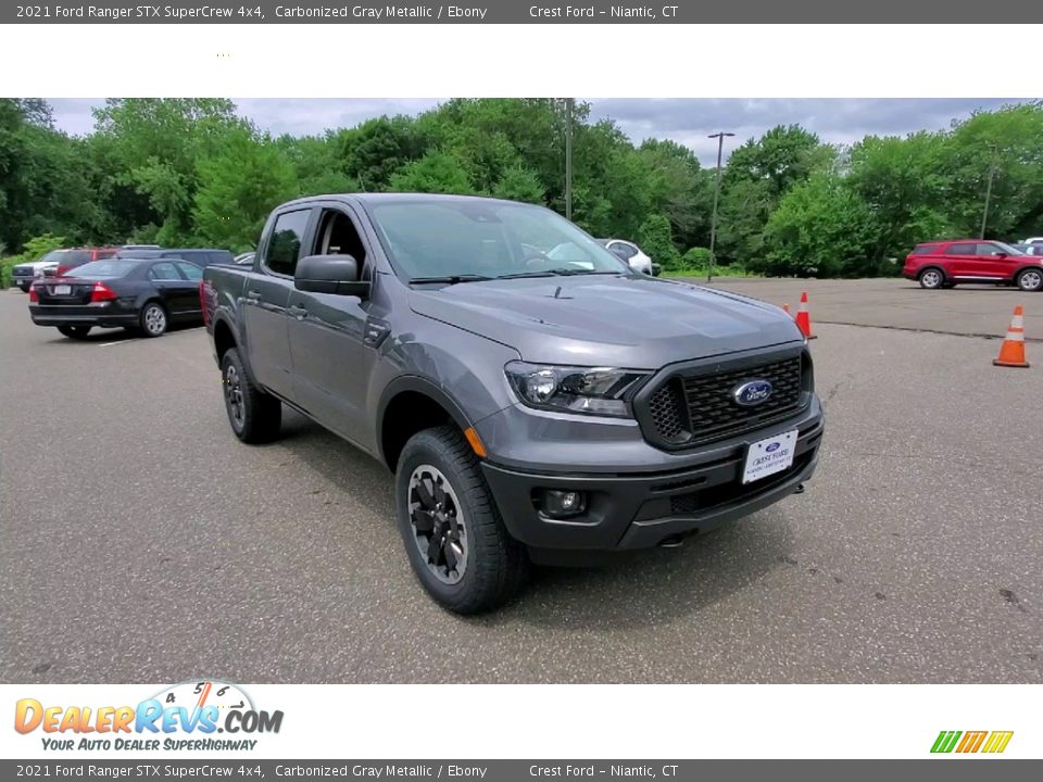2021 Ford Ranger STX SuperCrew 4x4 Carbonized Gray Metallic / Ebony Photo #1