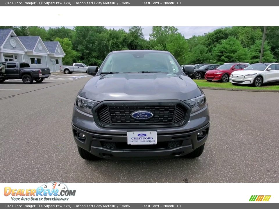 2021 Ford Ranger STX SuperCrew 4x4 Carbonized Gray Metallic / Ebony Photo #2