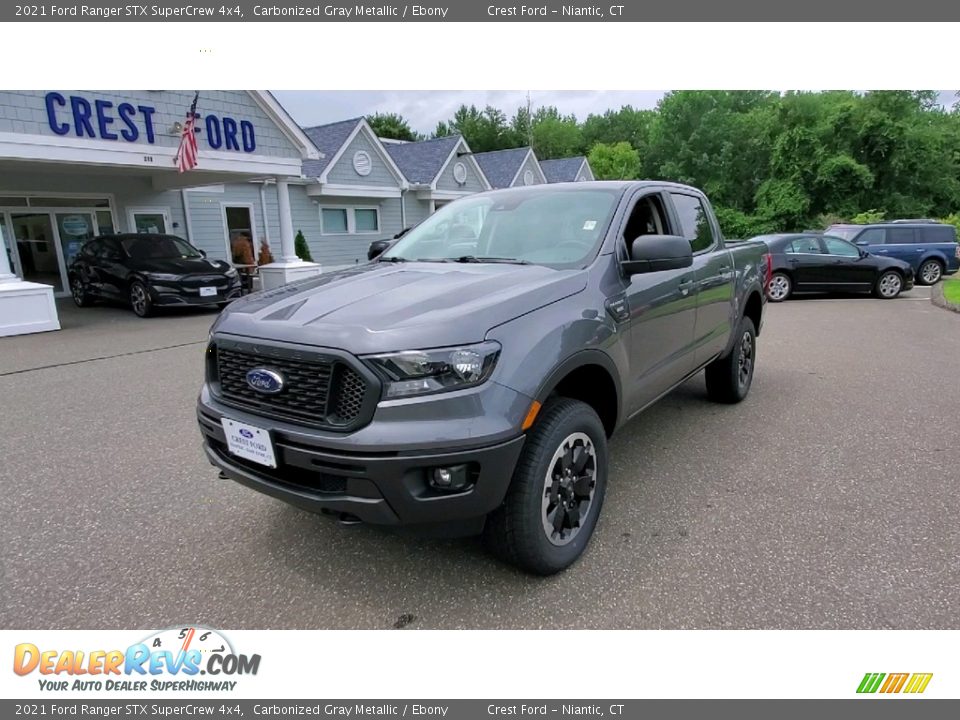 2021 Ford Ranger STX SuperCrew 4x4 Carbonized Gray Metallic / Ebony Photo #3