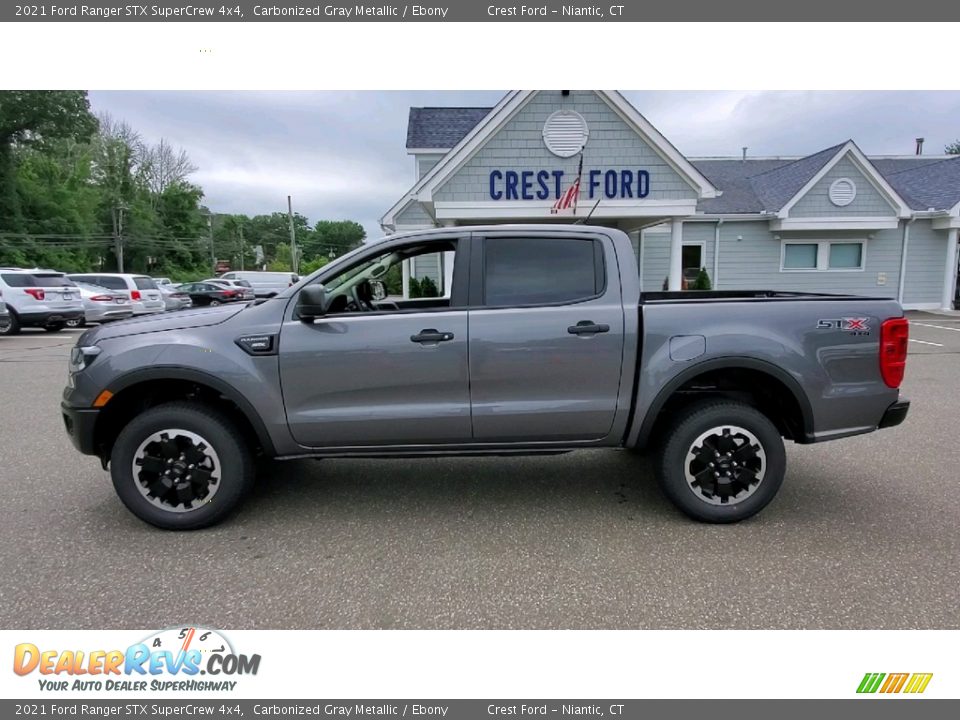 2021 Ford Ranger STX SuperCrew 4x4 Carbonized Gray Metallic / Ebony Photo #4