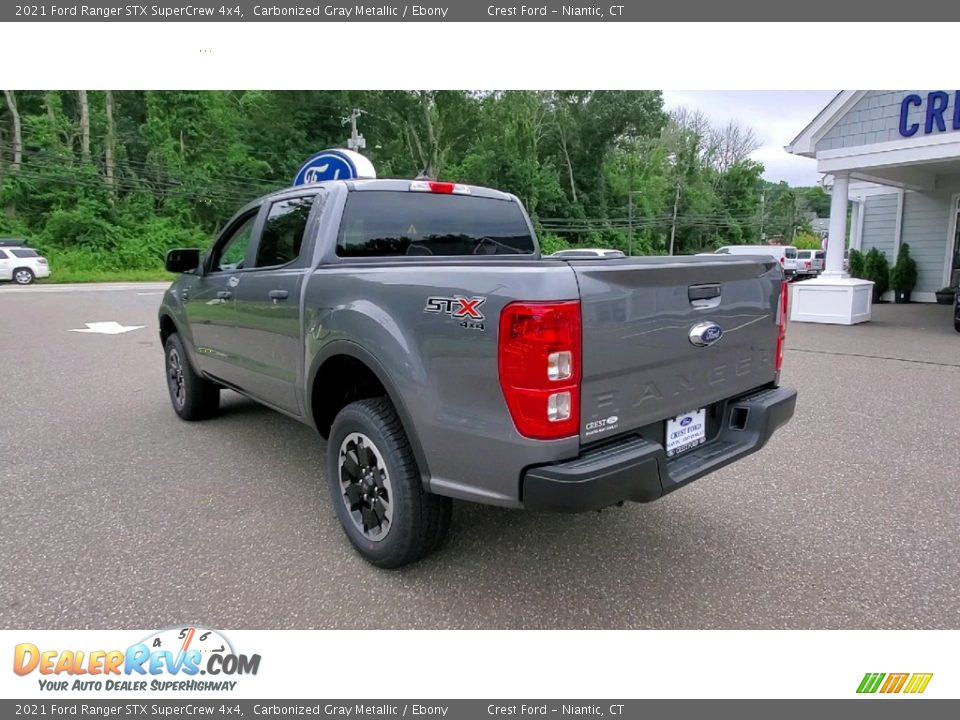 2021 Ford Ranger STX SuperCrew 4x4 Carbonized Gray Metallic / Ebony Photo #5