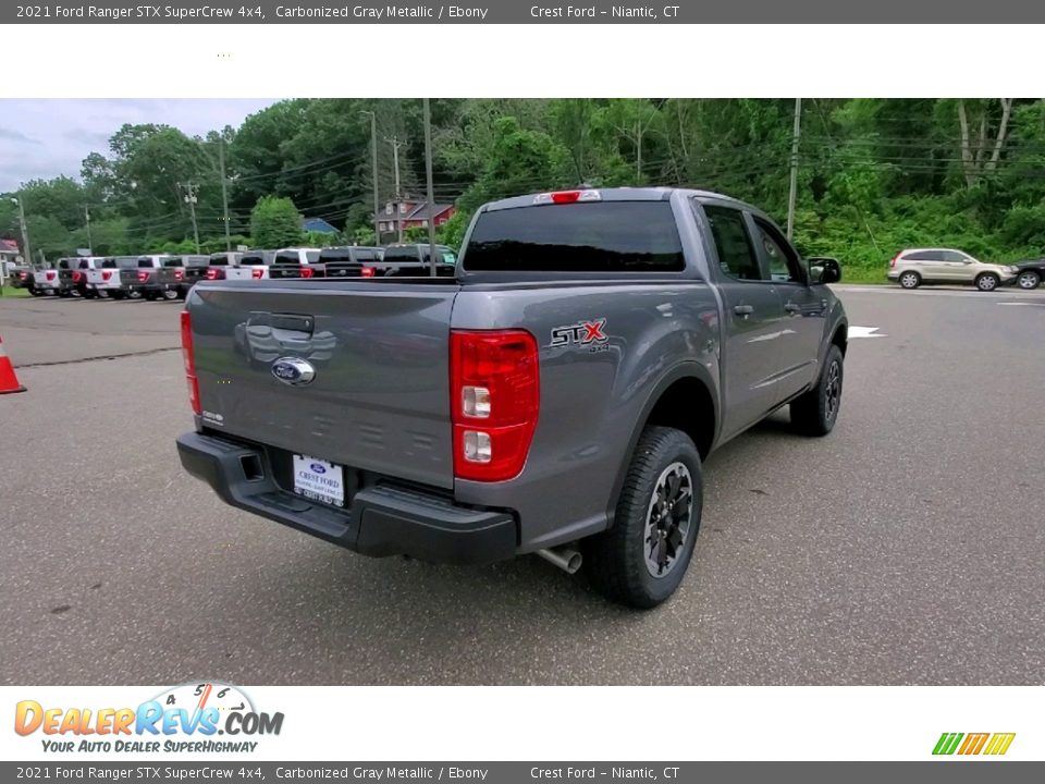 2021 Ford Ranger STX SuperCrew 4x4 Carbonized Gray Metallic / Ebony Photo #7